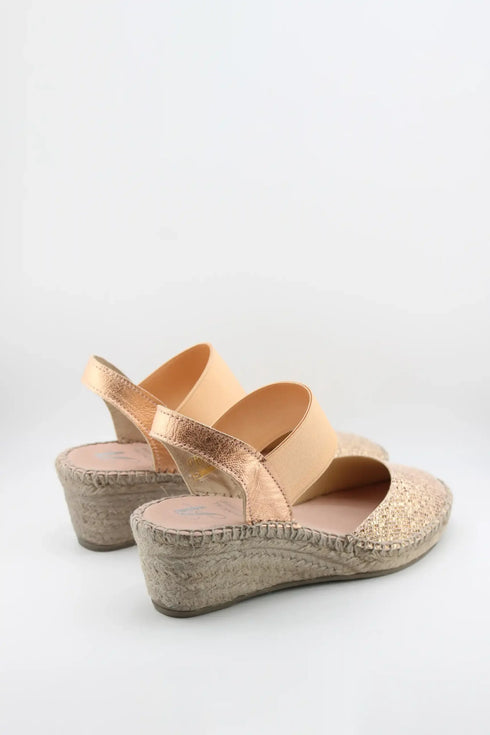 Juncal Aguirre Glitter Espadrille Wedge